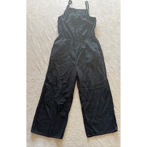 Old Navy Women's Size XS Jumpsuit Black Sleeveless Smocked Casual‎ Wide Leg